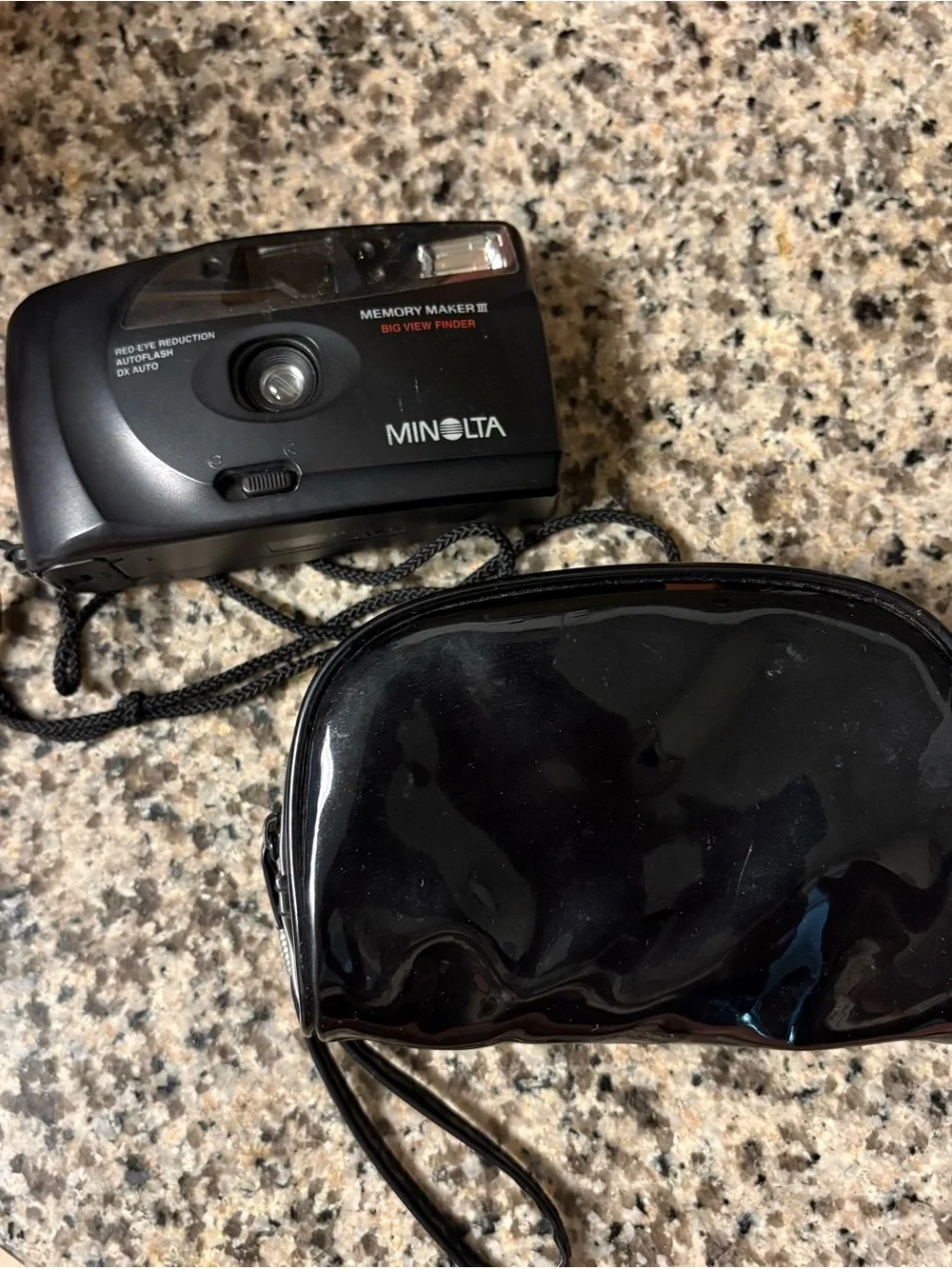 Vintage Minolta Memory Maker III 35mm Point & Shoot Camera Red Eye Reduction
